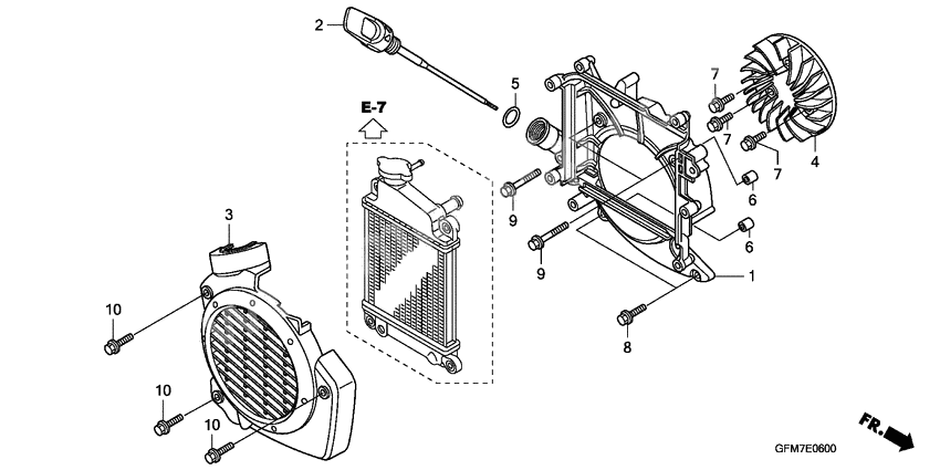 Cooling fan/ radiator cover