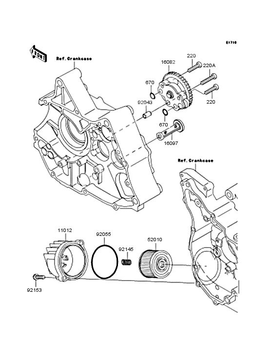 Oil pump/oil filter