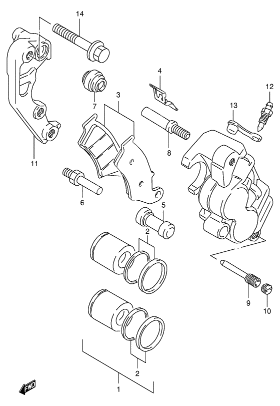 Front caliper