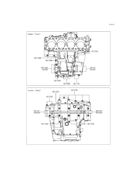 Crankcase bolt pattern