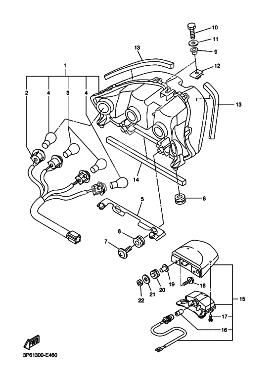 Taillight unit ass`y