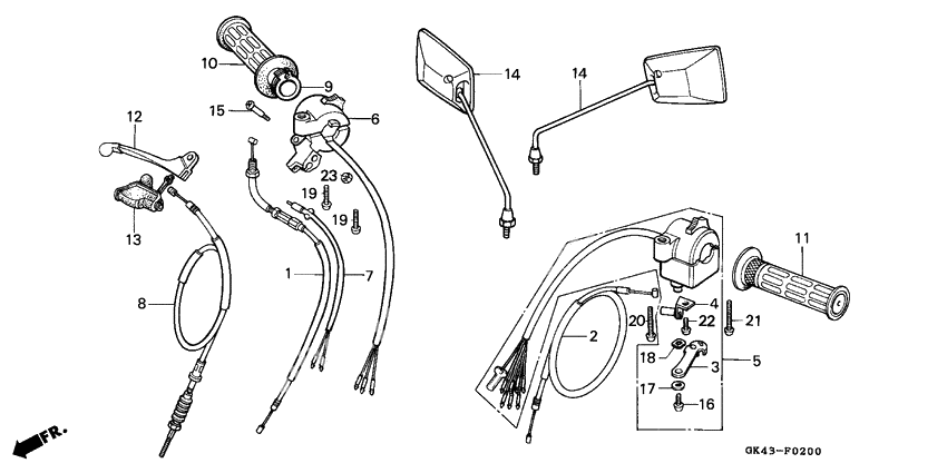 Switch/lever/cable              

                  C50DF/G/DG/SN