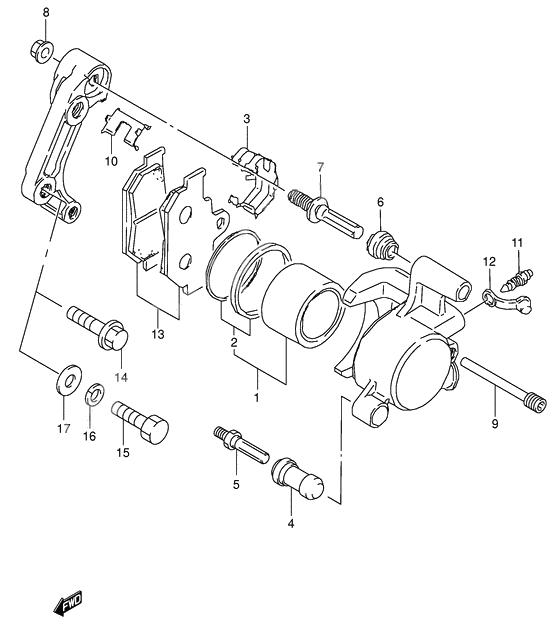 Front caliper