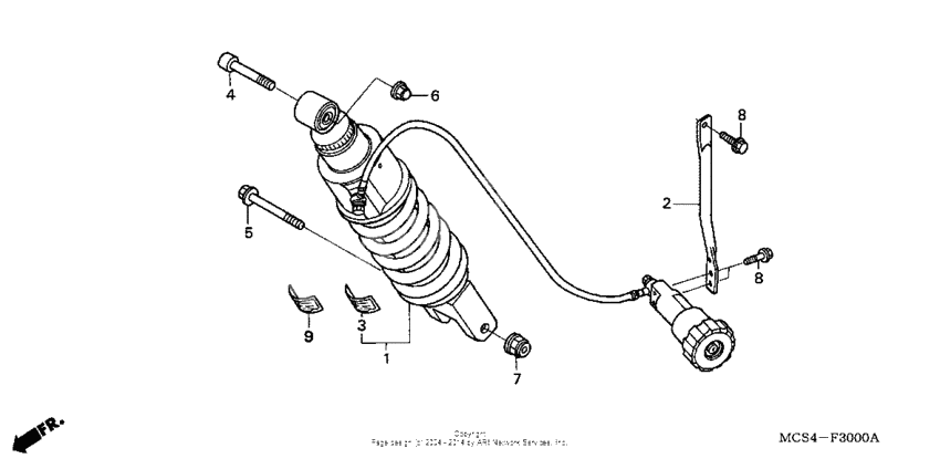 Rear shock absorber