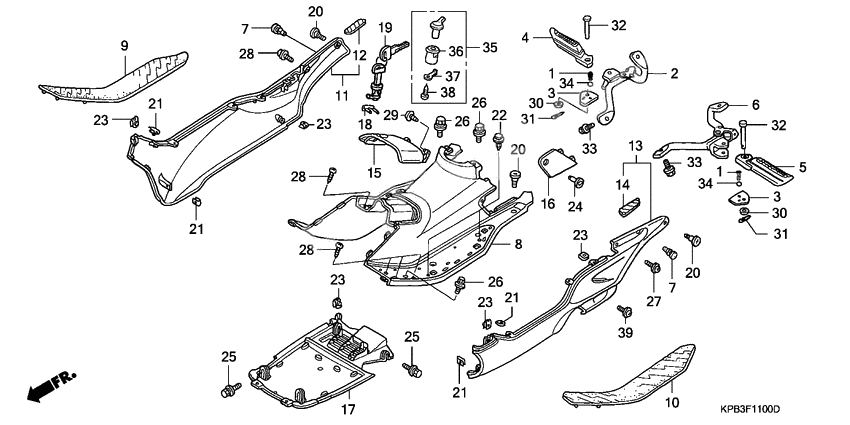 Floor panel/center cover