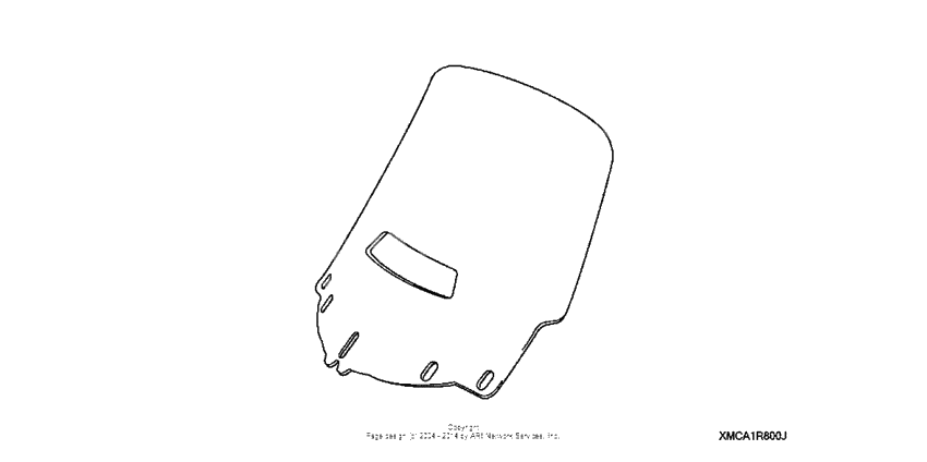 Vented windshield (tall)