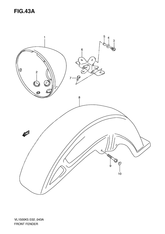 Front fender              

                  Model k9