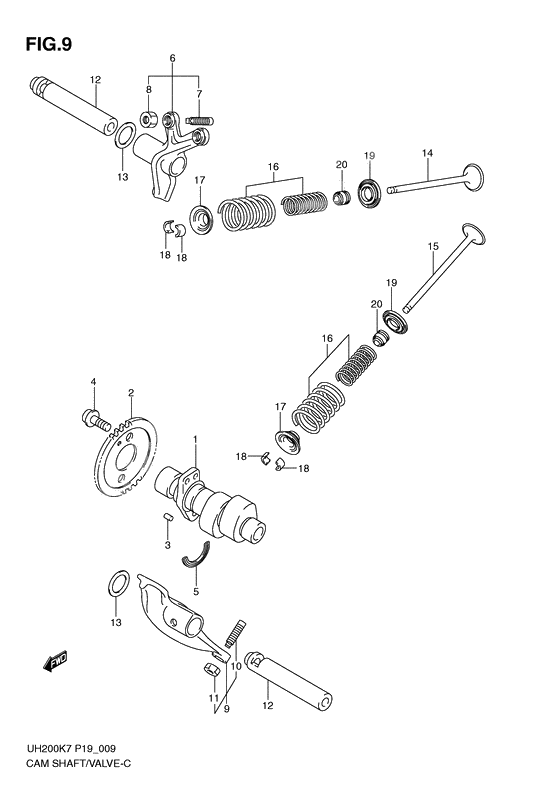 Camshaft/valve