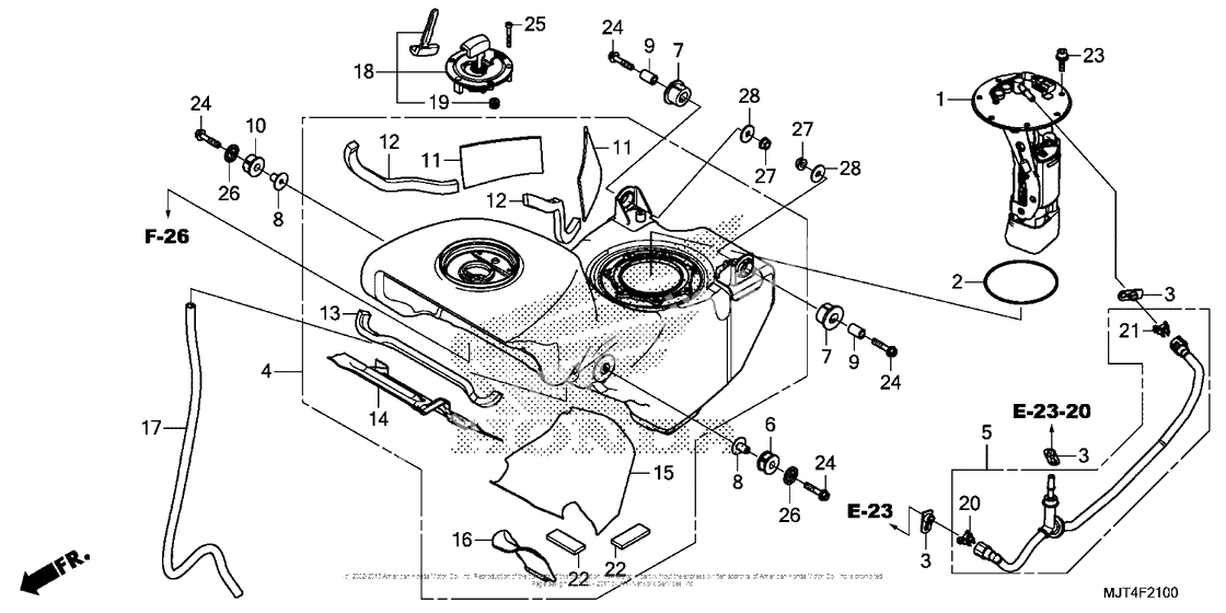 Fuel tank + fuel pump