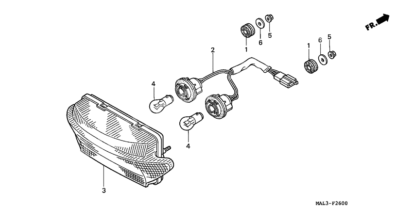 Taillight unit ass`y