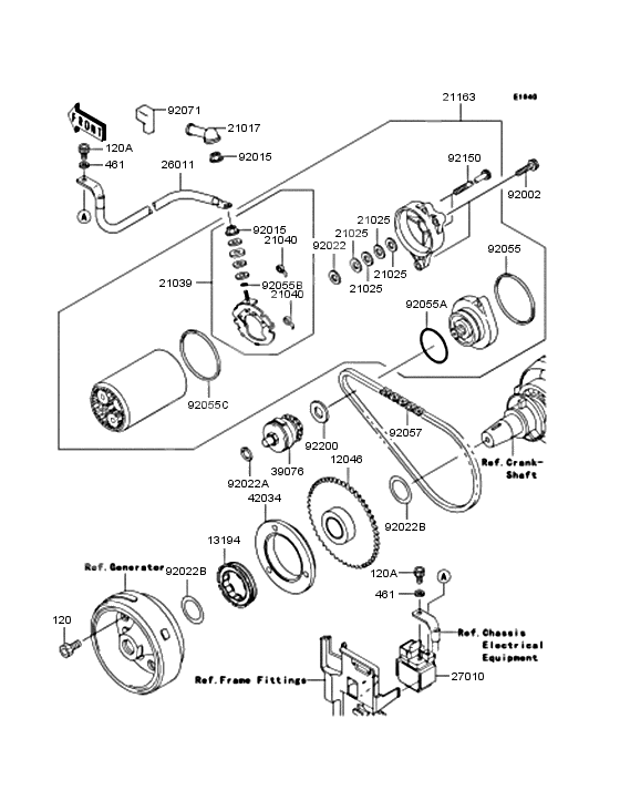 Starter motor/starter clutch