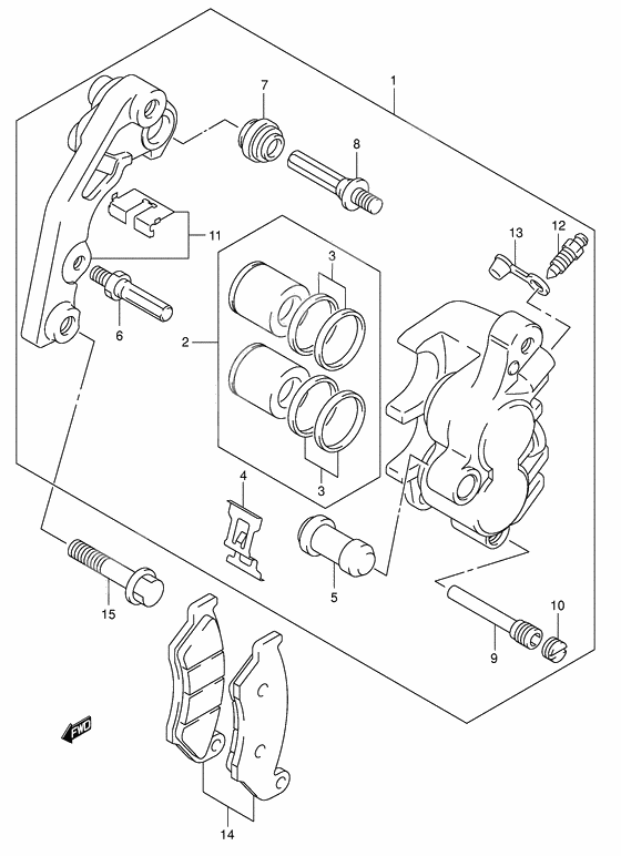 Front caliper