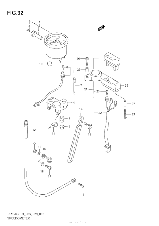 Speedometer (Dr650Sel3 E33)