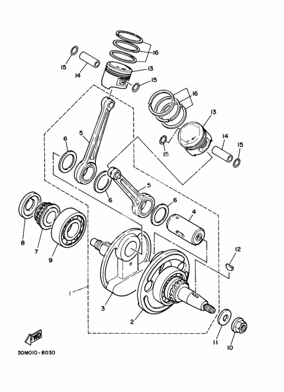 Коленчатый вал & Поршень