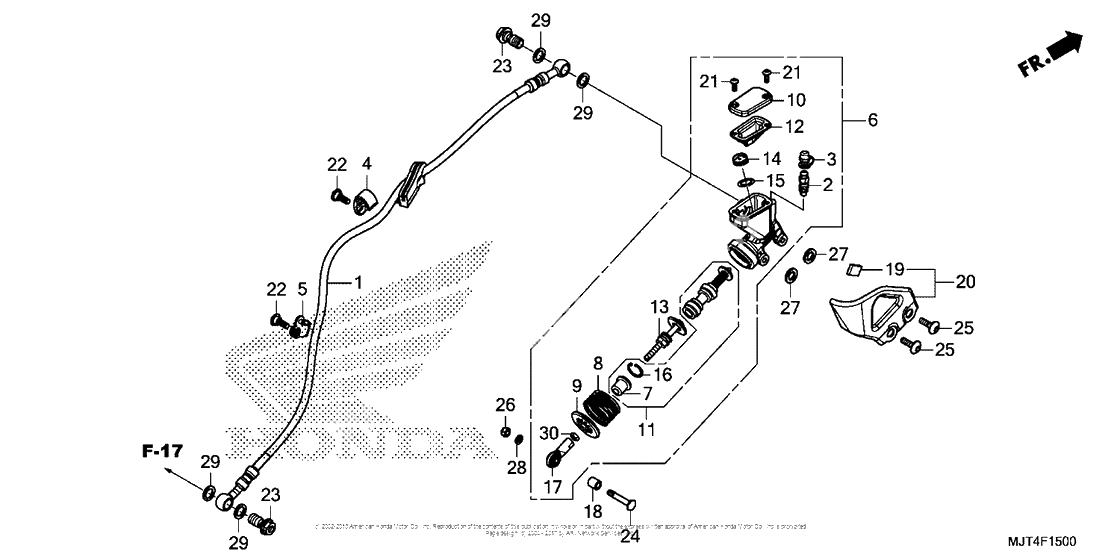 Задний тормозной цилиндр