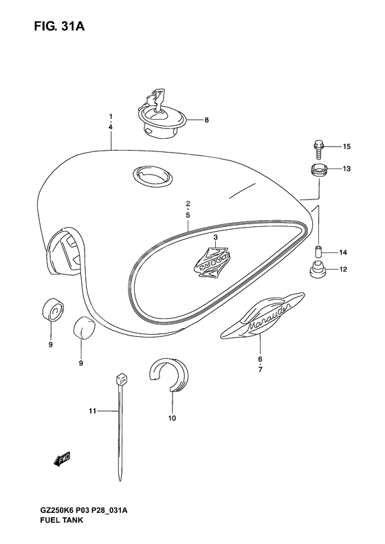 Tank fuel              

                  Model k4