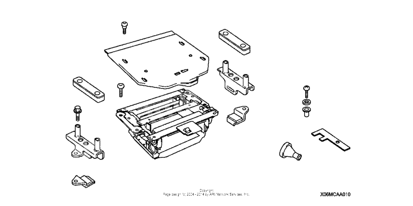 Cd changer attachment kit