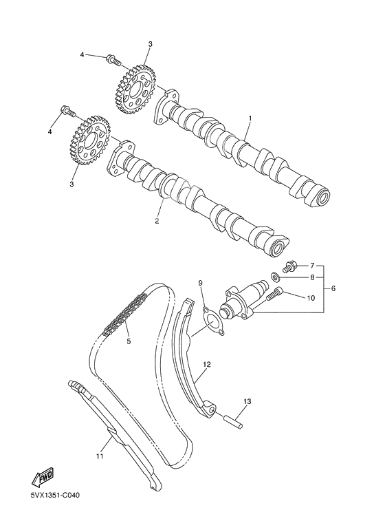 Camshaft & chain