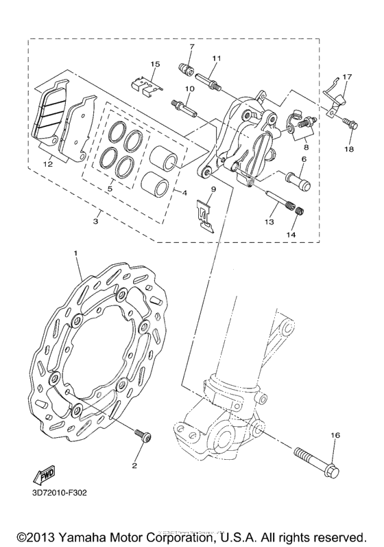 Передний тормоз