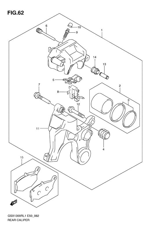 Rear caliper