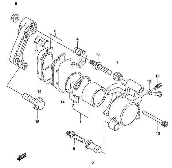 Front caliper