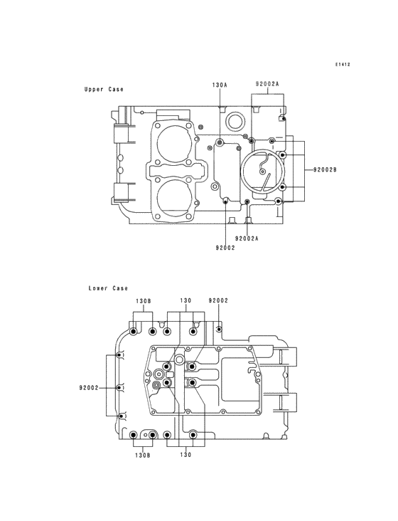 Crankcase bolt pattern