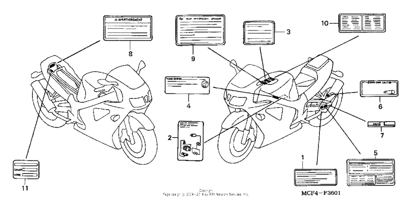 Caution label ('02-'05)