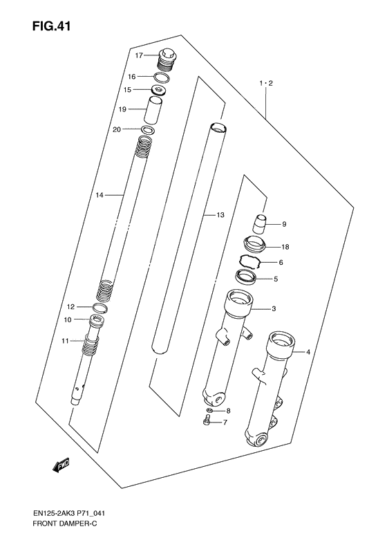 Front damper en125-2ak3 : order from smc              

                  Japan