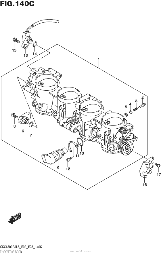 Throttle Body (Gsx1300Ral6 E33)