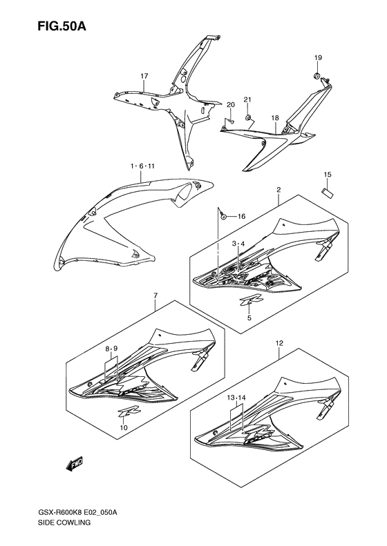 Side cowling              

                  Model k9