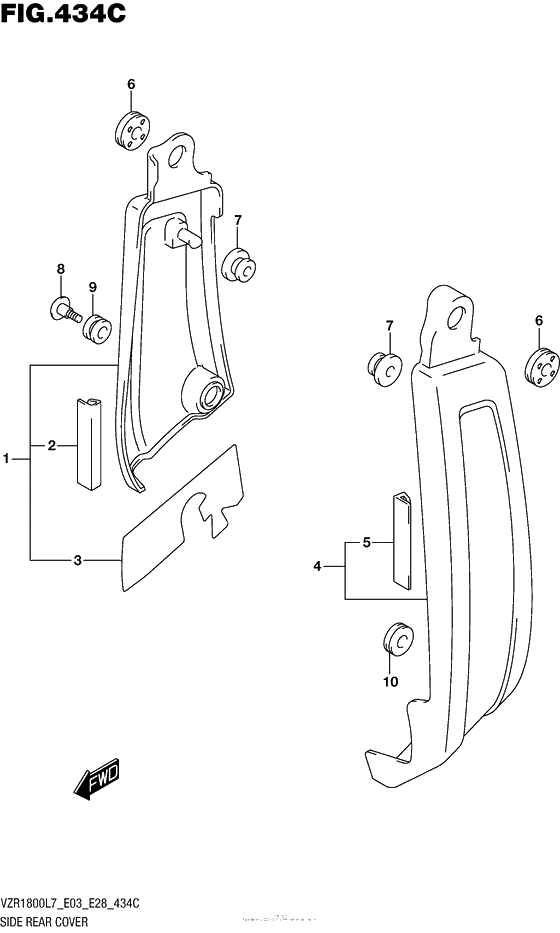 Side Rear Cover (Vzr1800Bzl7 E28)