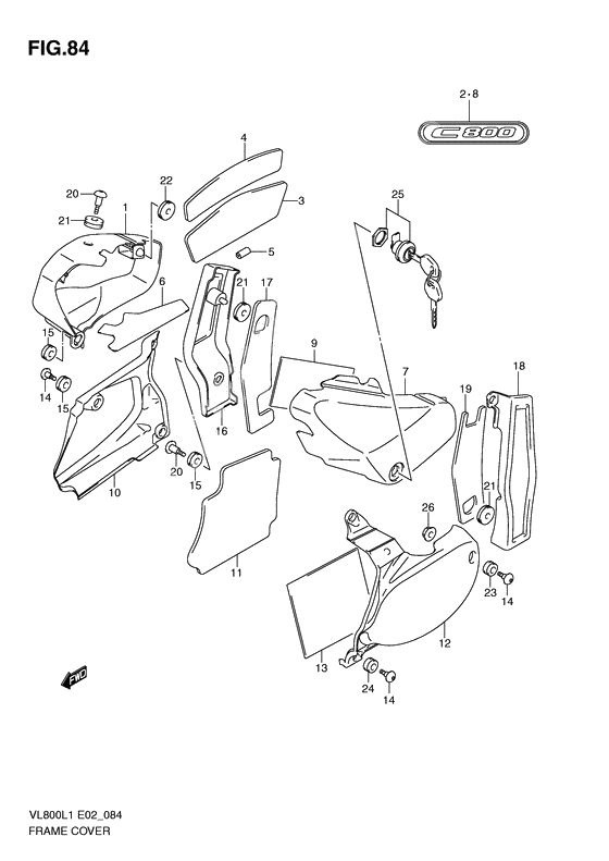 Frame cover              

                  Vl800cl1 e2