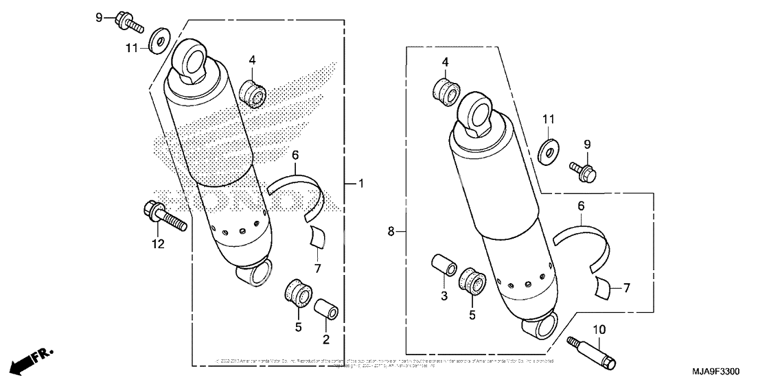 Rear shock absorber (1)