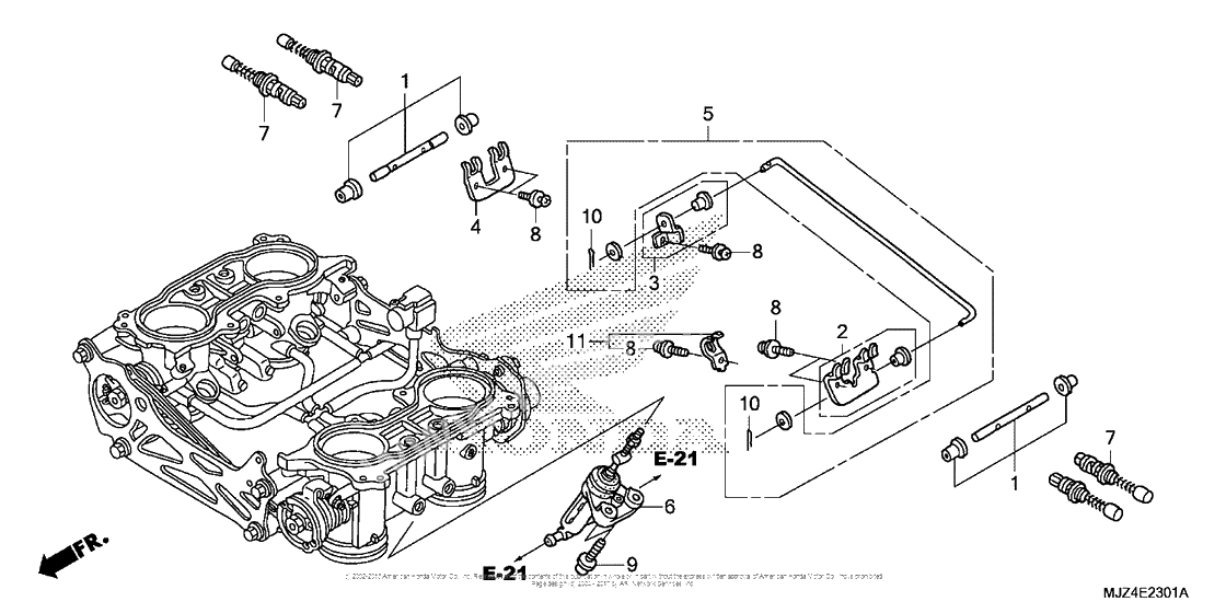 Throttle body (component parts)