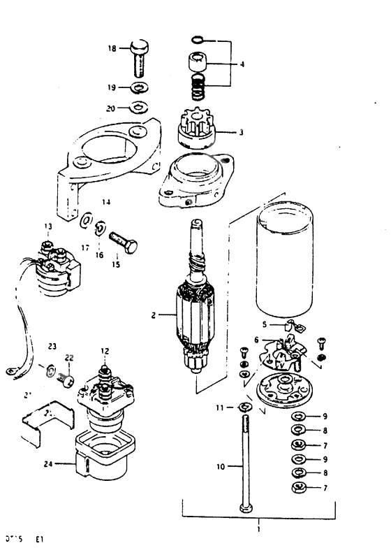 Starting motor