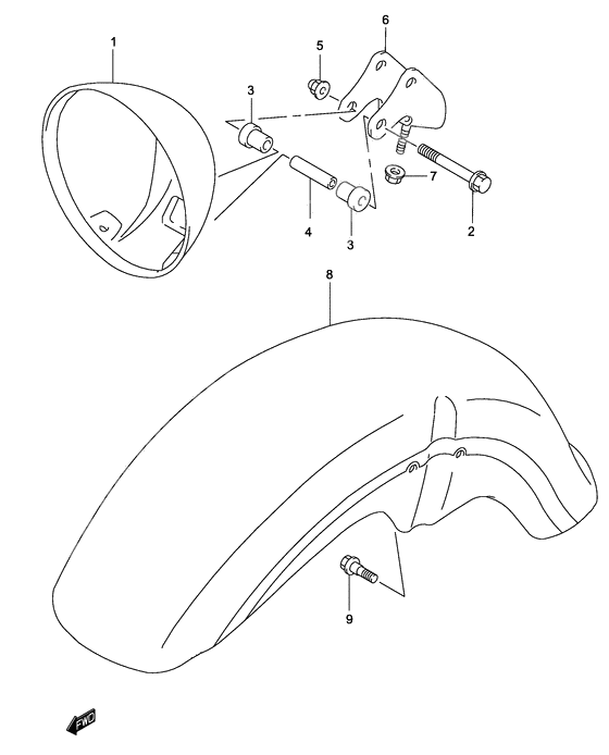 Headlamp housing              

                  Model k2