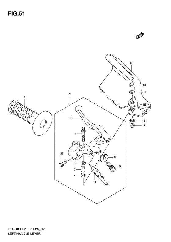 Left handle lever