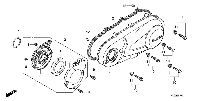 Left crankcase cover