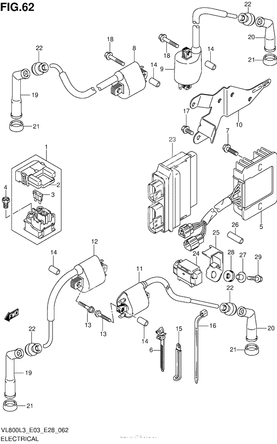 Электрооборудование (Vl800L3 E33)