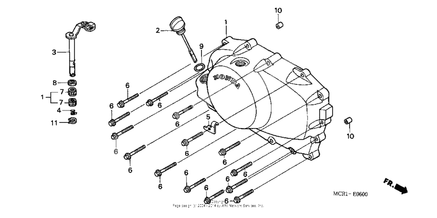 Right crankcase cover