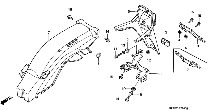 Rear fender