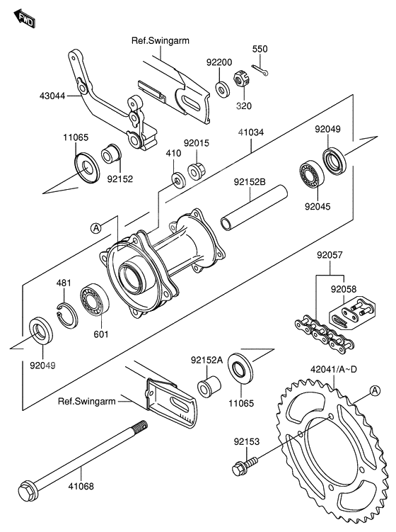 Rear hub