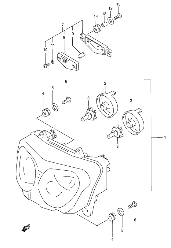 Headlamp              

                  Model w/x/y/k1/k2 e2, e24