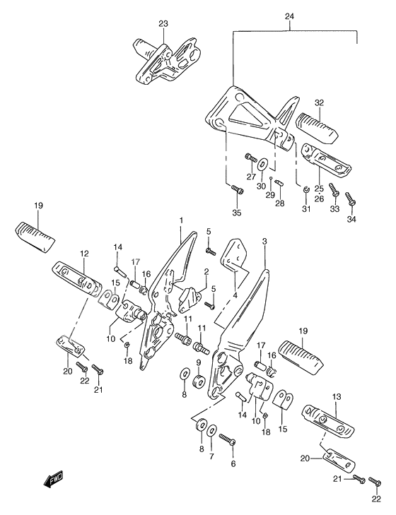 Footrest              

                  Model t