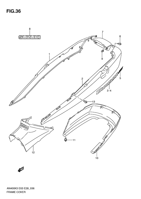 Frame cover              

                  Model k3