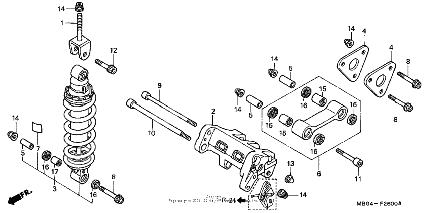 Rear shock absorber
