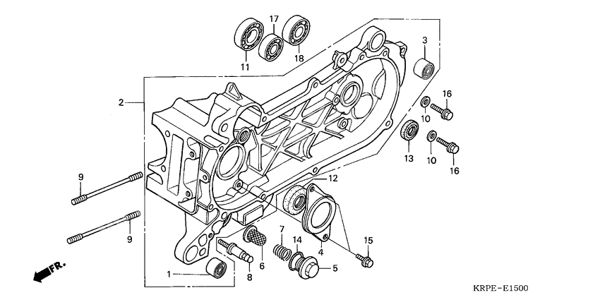 Left crankcase
