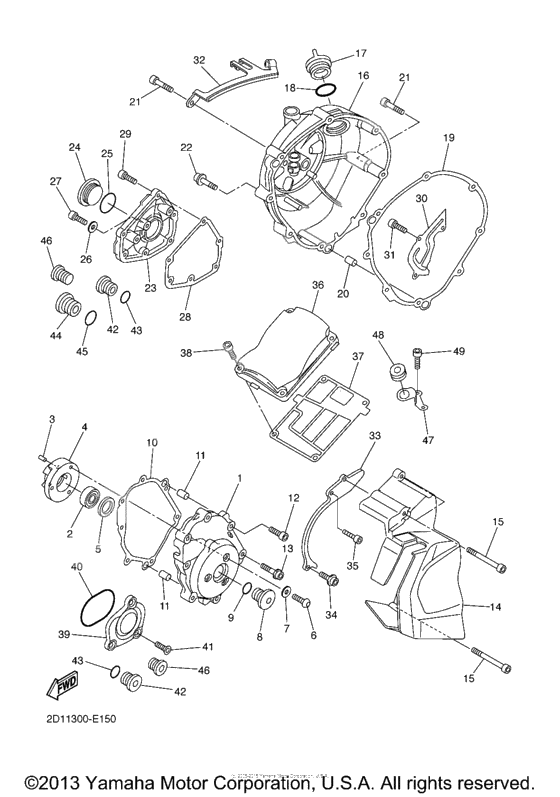 Crankcase cover              

                  1
