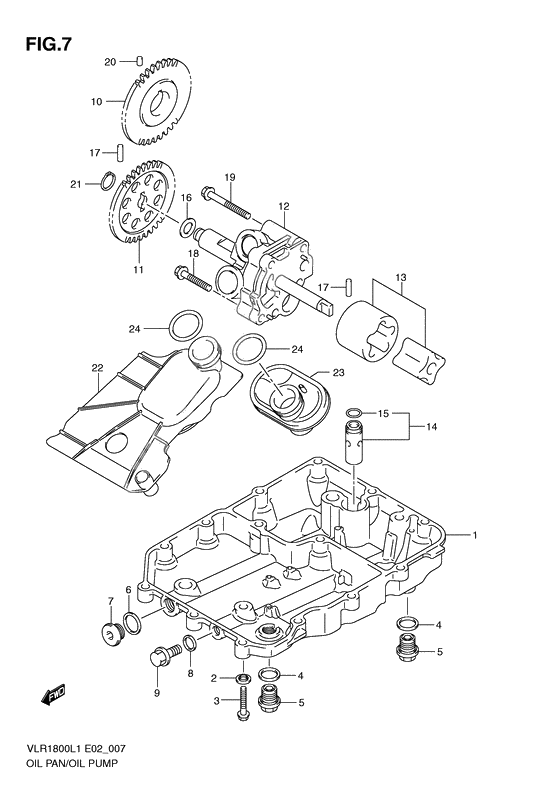 Oil pan - oil pump