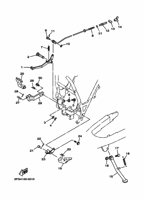 Support & repose pied